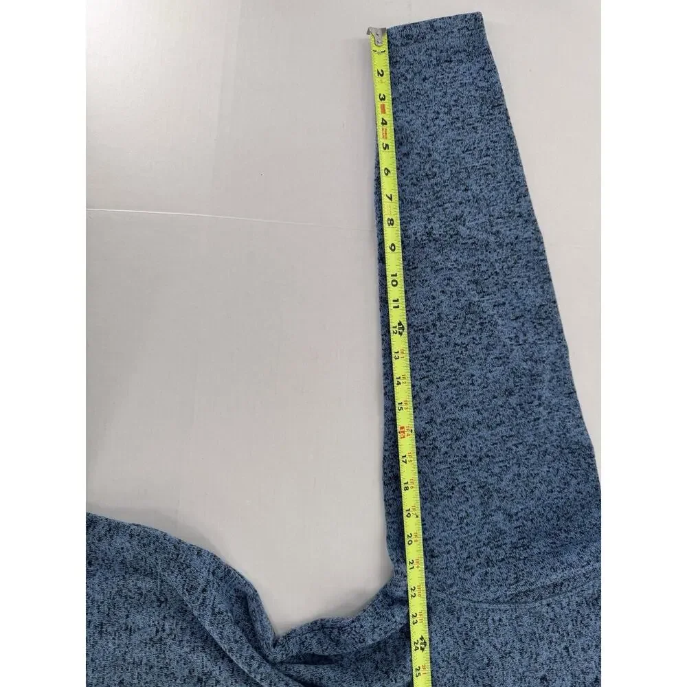 Wrangler George Strait Fleece Sweater Mens Sz M Western Work Farm Blue 1/4 Zip - Picture 10 of 15